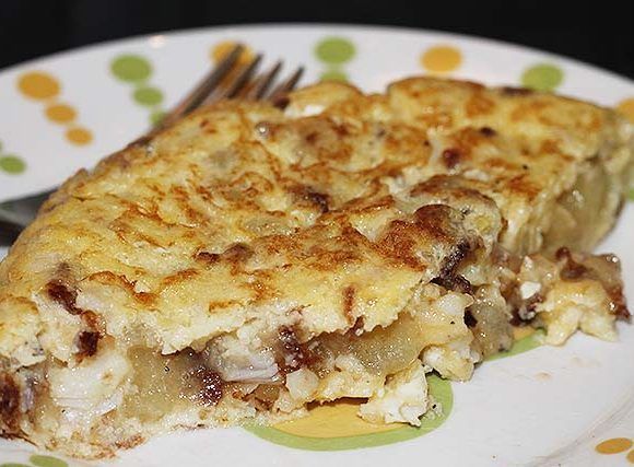 tortilla de bacalao con patatas