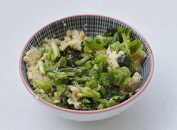 Chutney de cilantro y espinacas