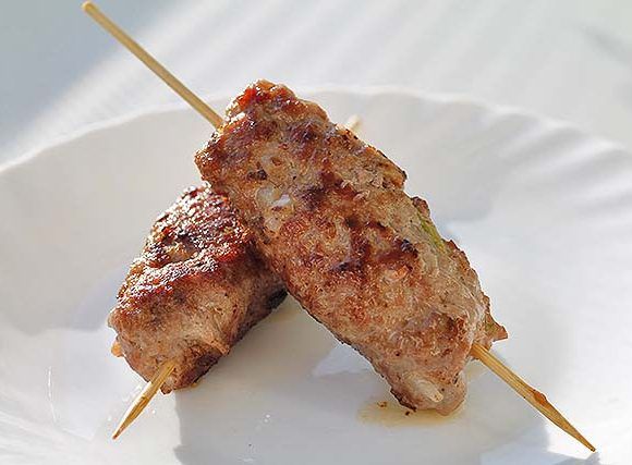 Seekh Kebab recién hecho