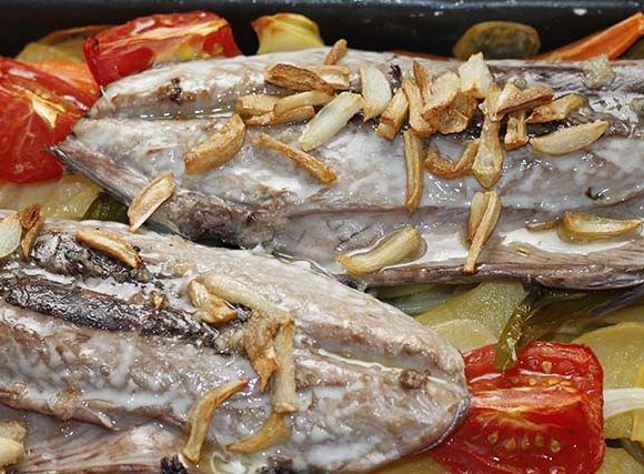 Melva al horno