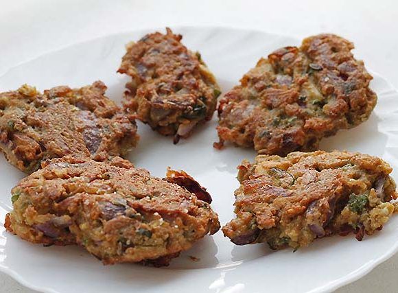 Pakoras recién hechas