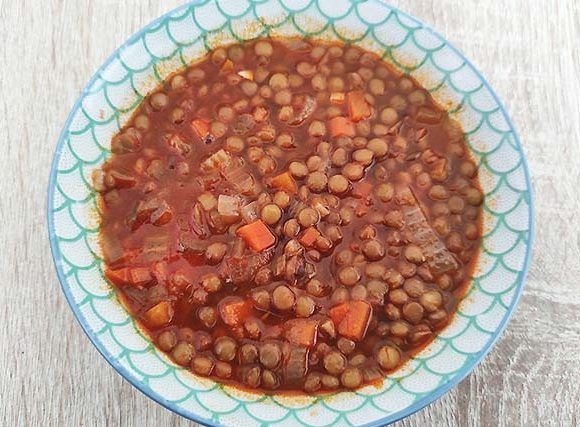 lentejas con verduras