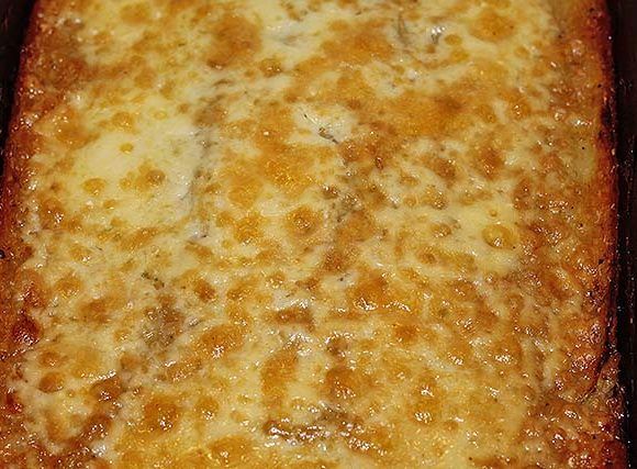 pastel de berenjena y cúrcuma