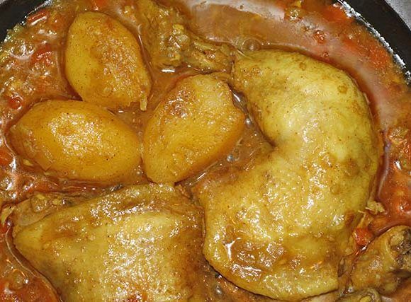 pollo con cúrcuma